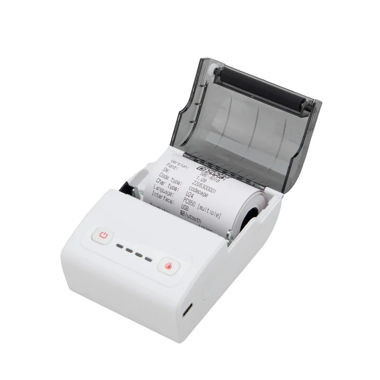 Stampante Termica Portatile 58mm Mini Wireless Bluetooth per Android, per Scontrini e Prezzi