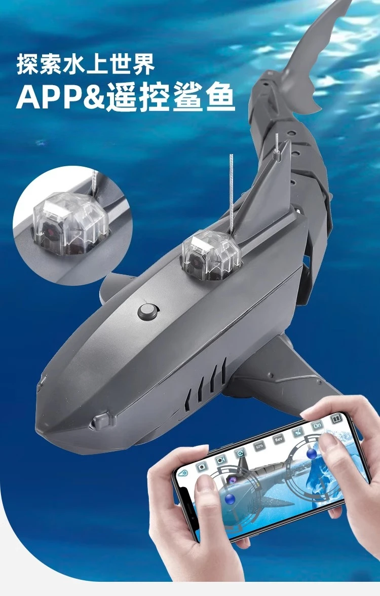 New recommended remote control camera mechanical python remote control speedboat remote control shark children