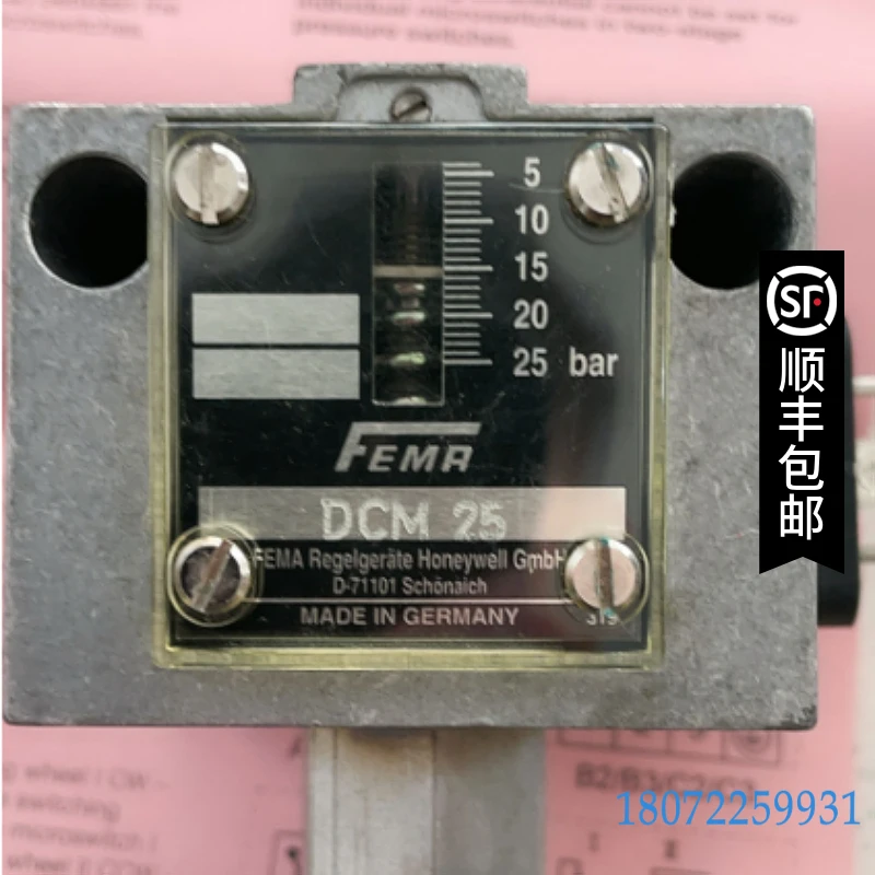 

Spot DCM25 Pressure Sensor 4-25bar German FEMA Brand New Original Genuine