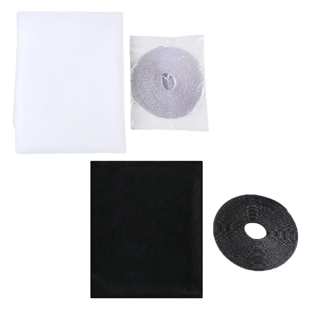 2 Sets Invisible Nylon Mesh Window Screen Self-Adhesive Easy Install Window Net for Home Fly Screen Self-Adhesive Net