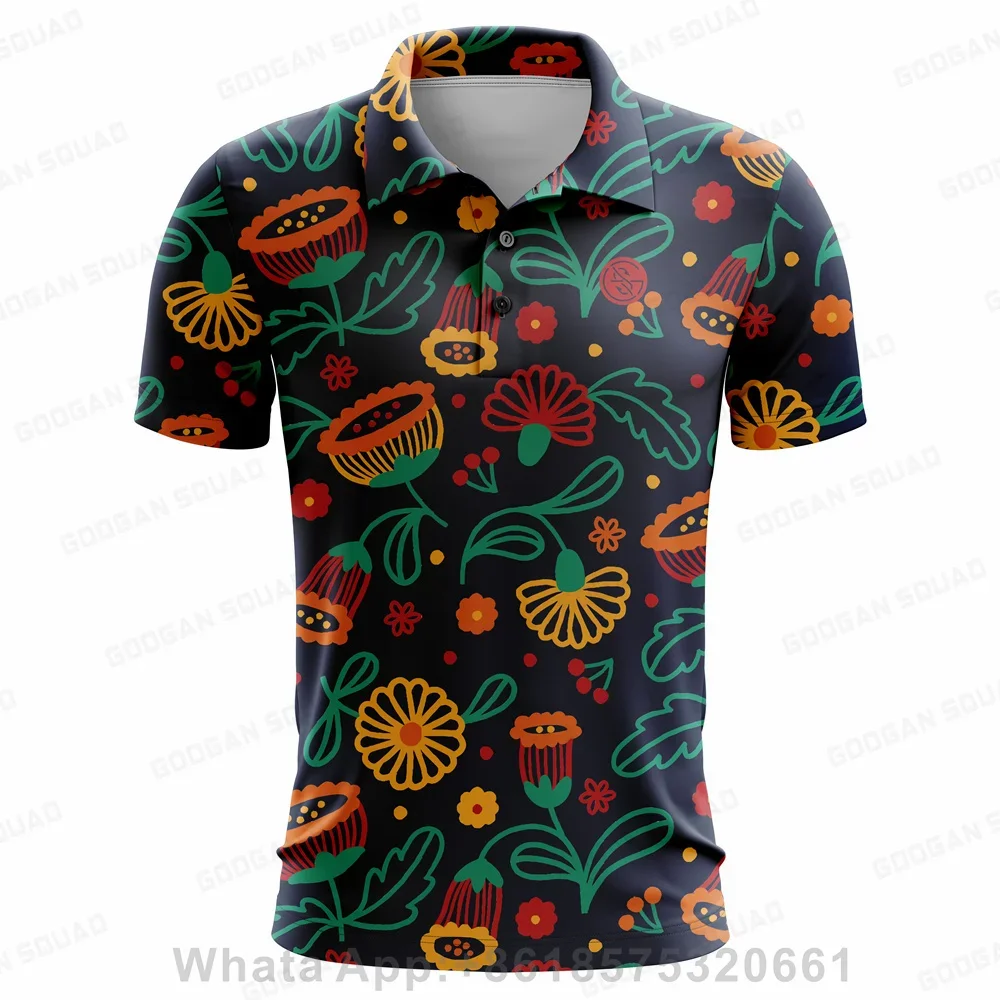Googan Squad Summer Men Polo Shirt Casual Fashion Short Sleeve Quick Dry Fishing Golf T-shirt Tops Clothing Plus Size view 4