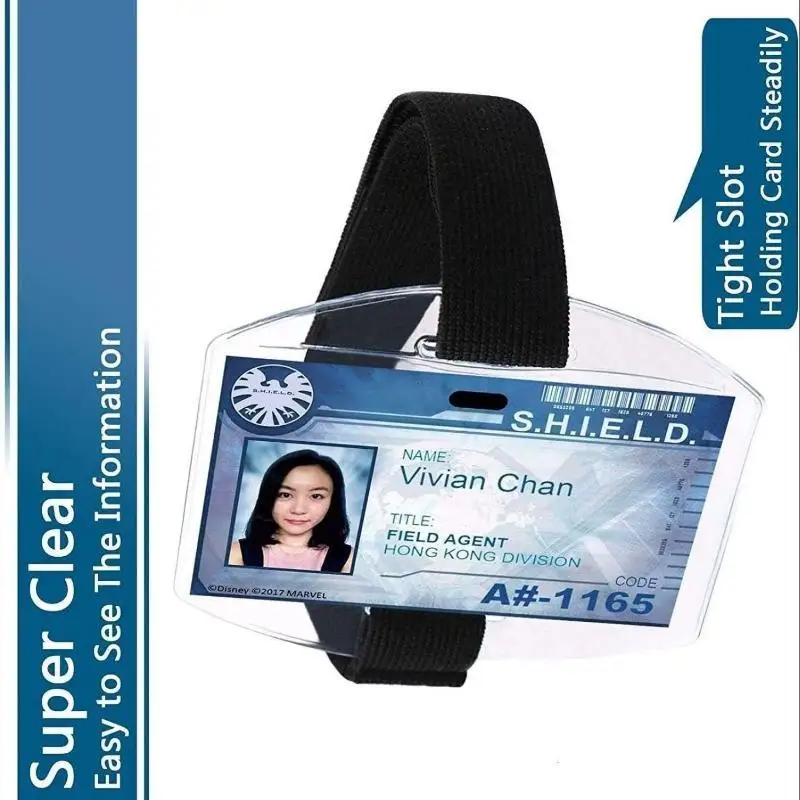 Plastic Card Holder Reflective Wristband ID Cards Holder Arm Adjustable ID Badge Elastic Arm Band ID Badge Holder