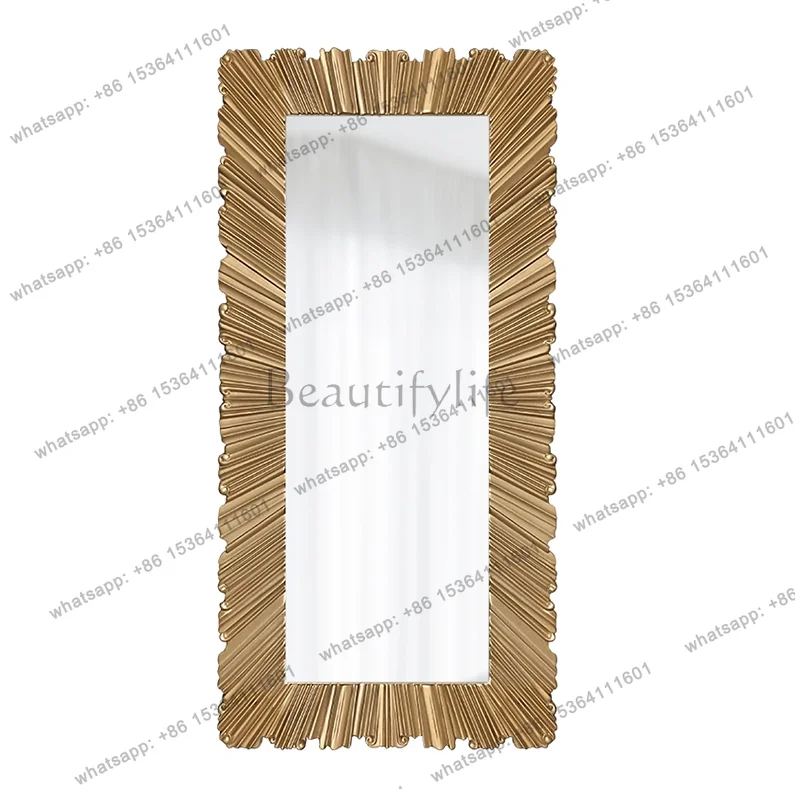 Luxury Espejos De Piso Room Decoration Big Wall Sticker Mirrors Full Body Living Room Princess Design