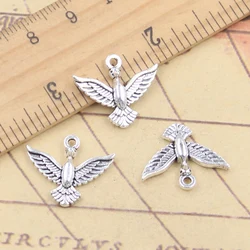 20pcs Charms Eagle Hawk 16x20mm Tibetan Silver Color Pendants Antique Jewelry Making DIY Handmade Craft