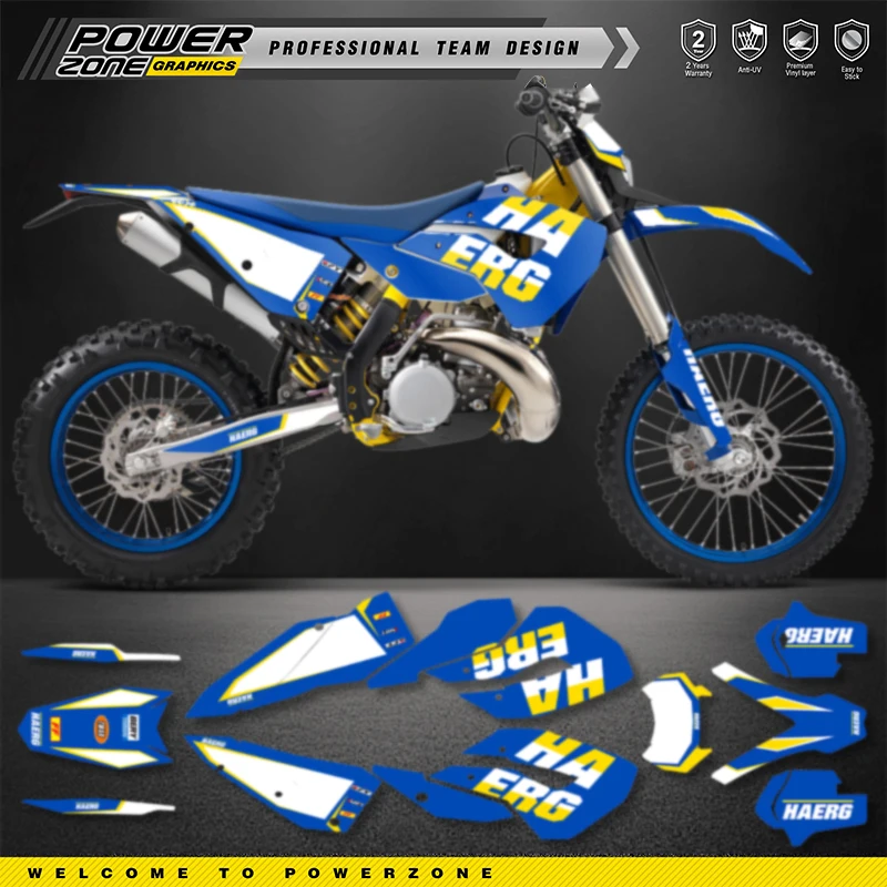 PowerZone Custom Team Graphics Backgrounds Decals Stickers Kit For HUSABERG 2011 2012 FE390 450 570-TE250 300 -FX450-FS570 03