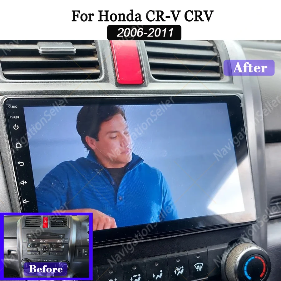 

Autoradio Carplay For For Honda CRV CR-V 2006 - 2011 Android Auto Navigation Multimedia Player Touch Screen Head Unit BT Wifi