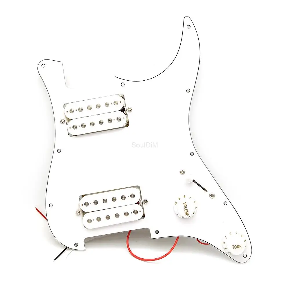 HH Series Loaded Prewired Scratchplate 2 Humbucker Coil Guitar Pickguard Pickup for ST Guitarra