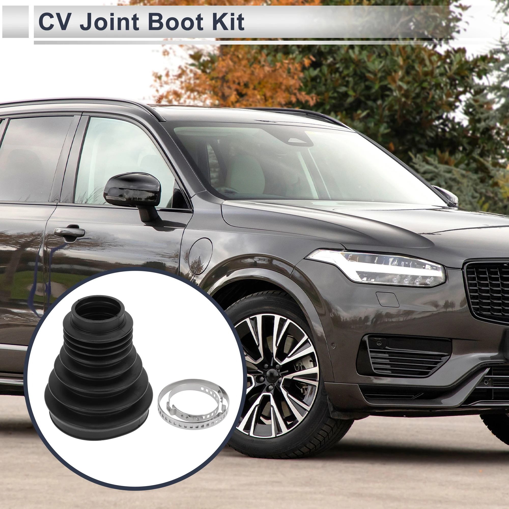 X Autohaux No.30788266 Inner CV Joint Boot Kit with Clamps for Volvo XC90 2003-2007