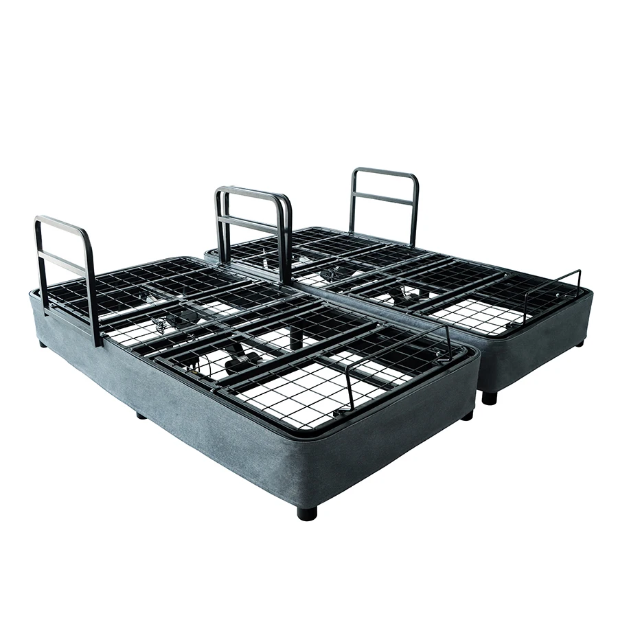 Customize smart remote-controlled adjustable folding bed, including mattress, for easy movement of the elderly.