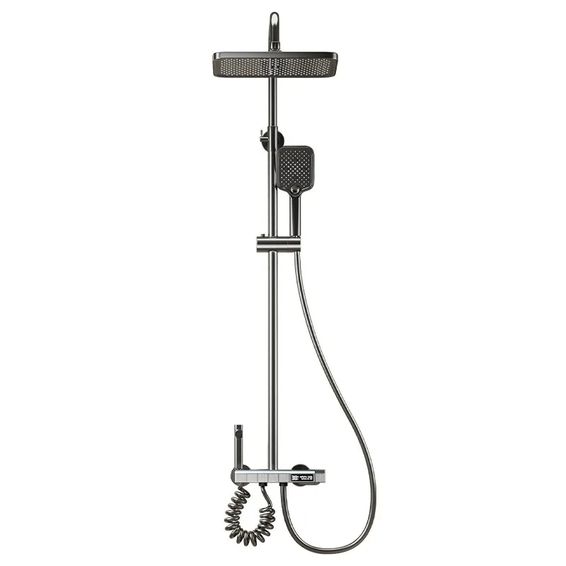 

Full of ambient light rain shower set brass bathroom bath pressurized shower