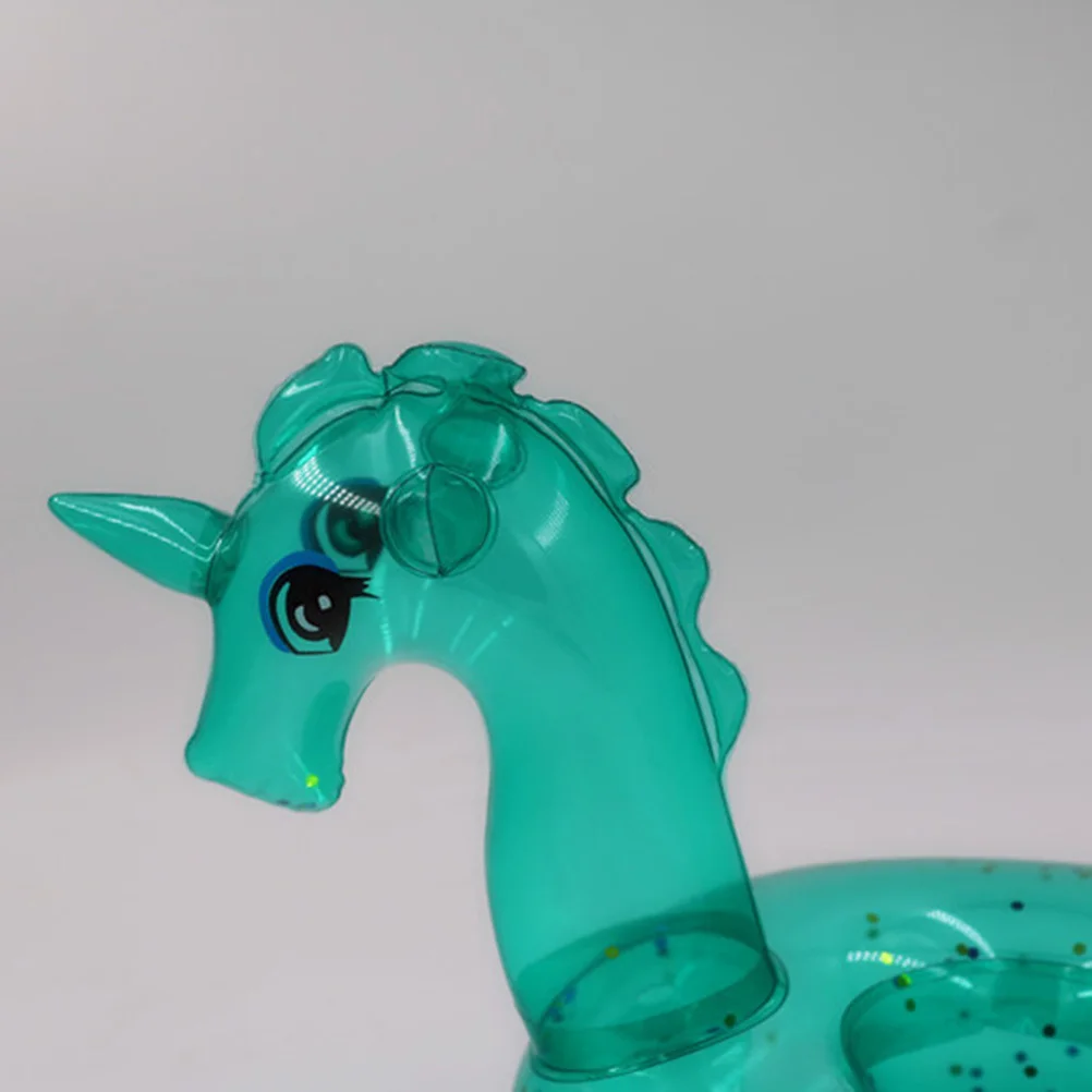 

4 шт., зеленые прозрачные подстаканники для напитков, плавающие летние украшения для бассейна, вечеринки, пляжа, прочный ПВХ