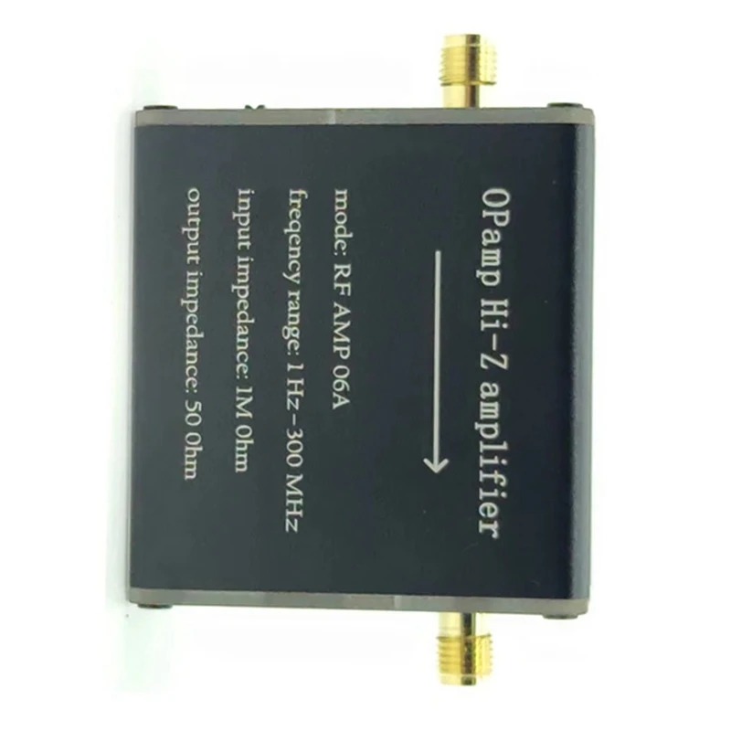 RF AMP 06A 1Hz-300MHZ 50 Ohm High Impedance Amplifier Is Suitable For Donut Antenna Impedance Conversion Devices