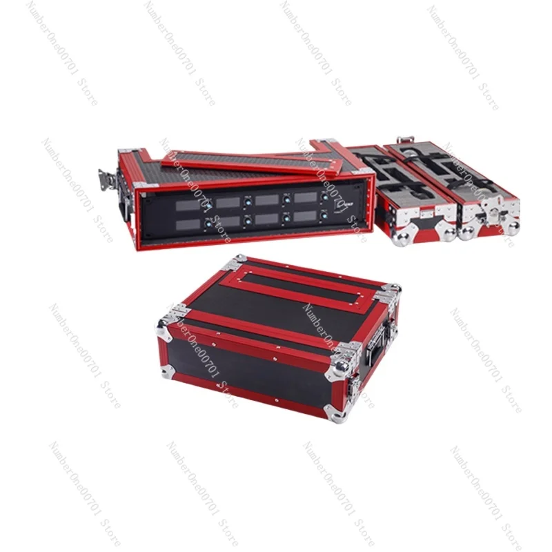 2U 3U Microphone Flight Case | Wireless Receiver Storage Cabinet | Aluminum Alloy Rack Mount Mic Box