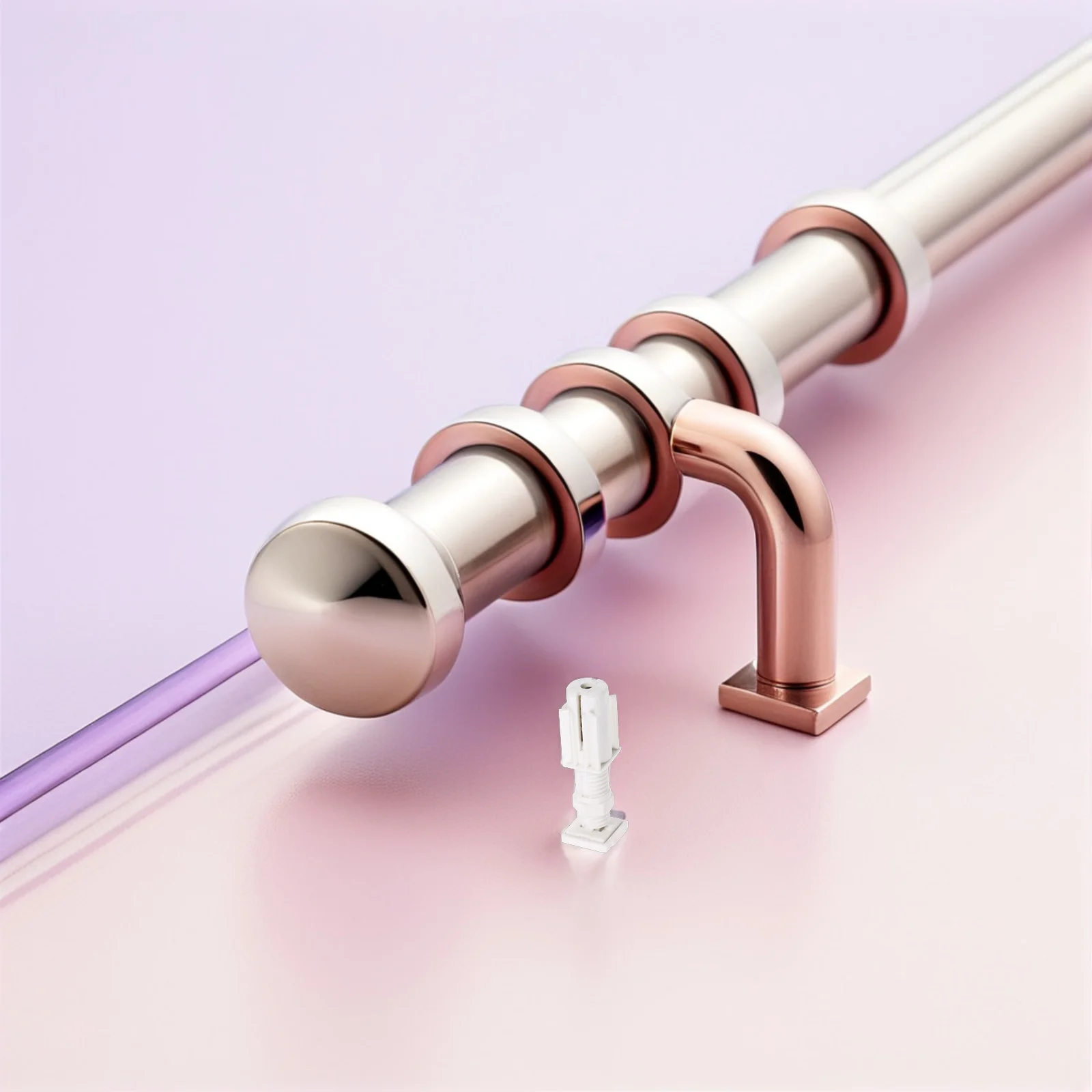 

2Pcs No Drill Mounting Brackets for Blinds Universal Plastic Fixing Clips Easy Install Louver Shade Hardware Rental Friendly