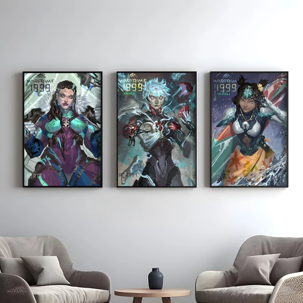 Video Game W-Warframe Poster Elegant And Affordable Wall Art Stickers For Dormitory Living Room And Bedroom Spaces