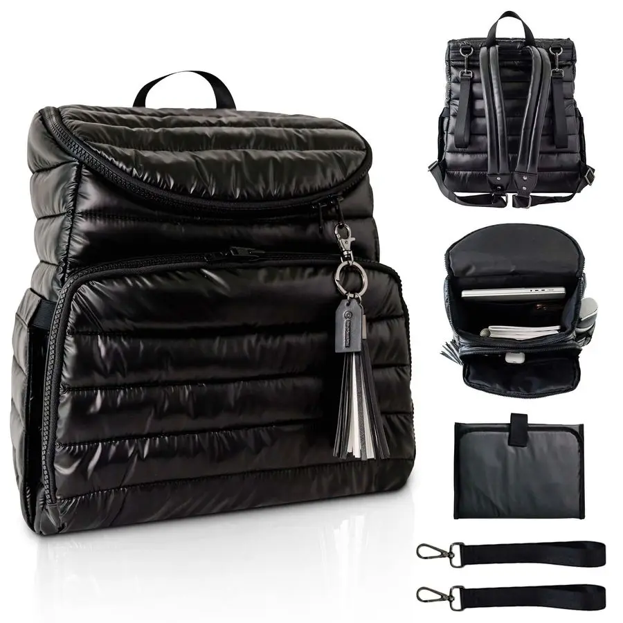 

Collective Gallery Diaper Bag Backpack Casual DaytoDay Backpack Fits 15 Laptop Travel Bag with Multiple Compartments, Pockets, P