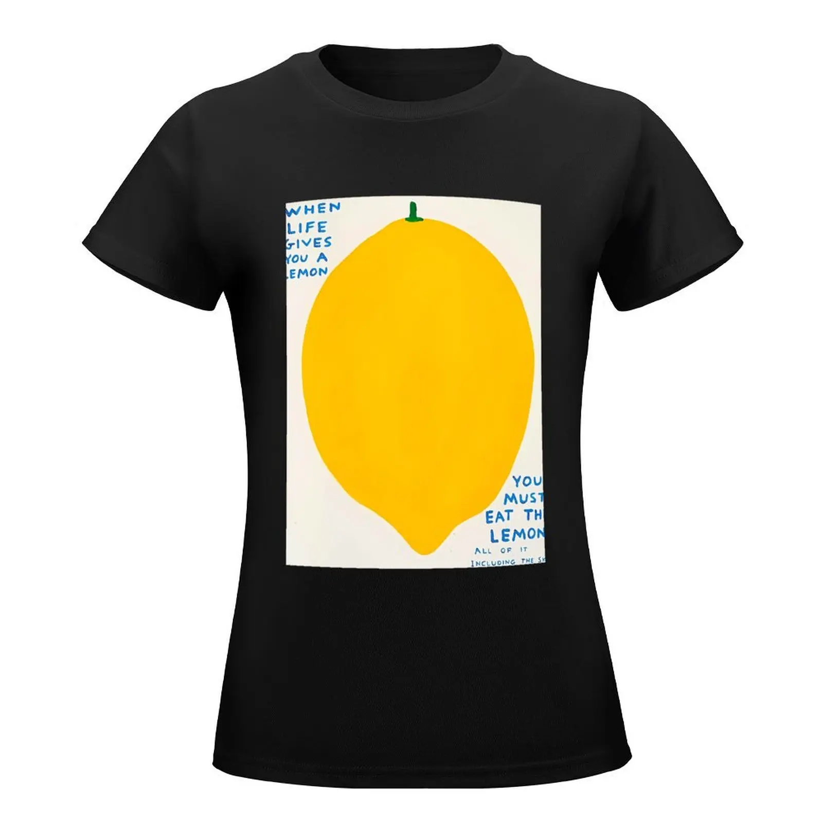 The When Life Gives You A Lemons Poster\t T-Shirt vintage clothes tops Summer Women's clothing