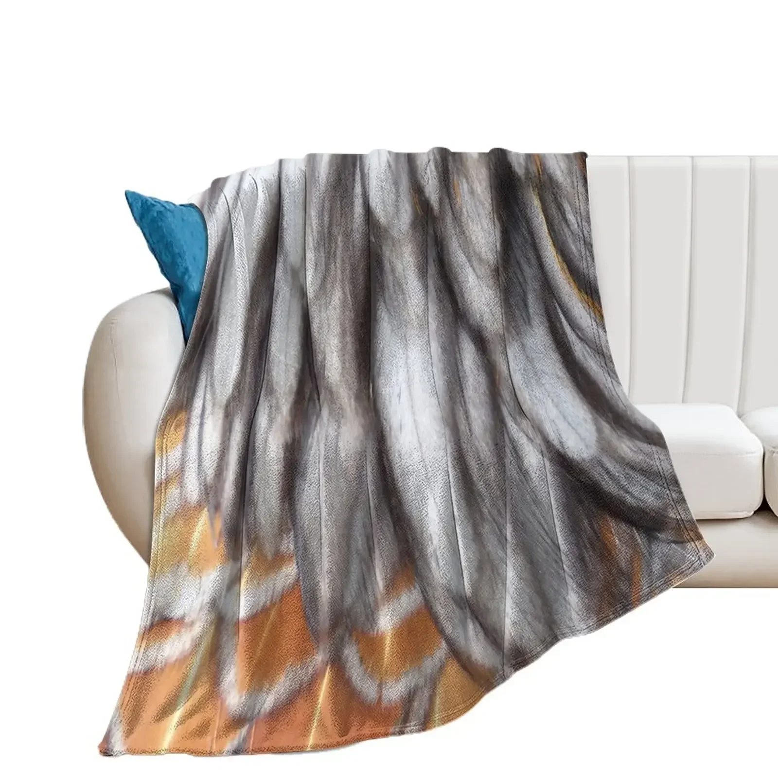 Wyandotte Splash Feathers Throw Blanket Extra Large Throw Large Travel Blankets