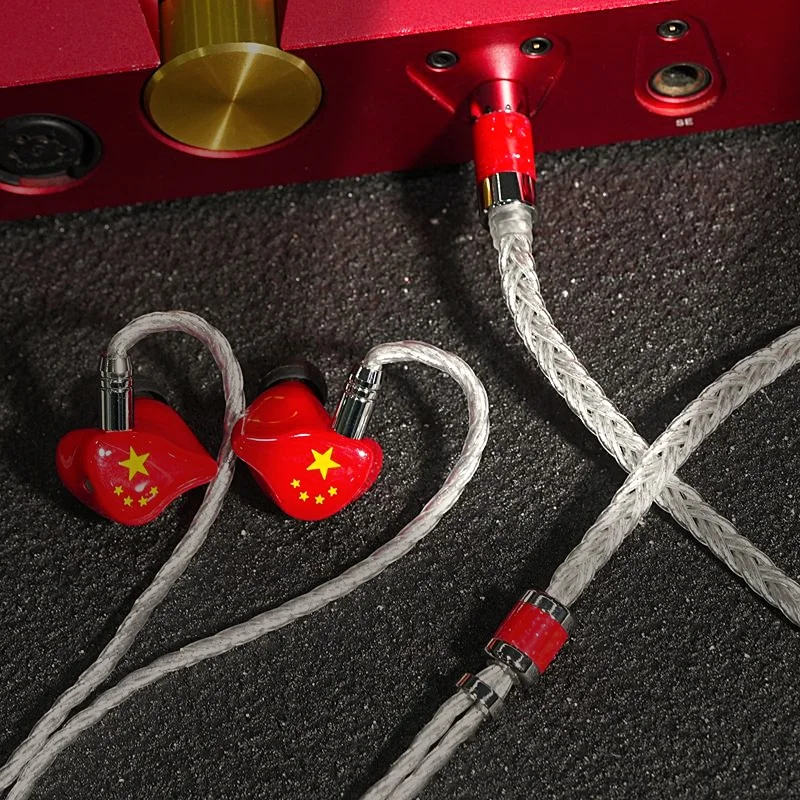 XINHS XH016 6-core monocrystalline copper silver plated palladium HIFI headphone upgrade cable 0.78 2PIN/IE900/MMCX