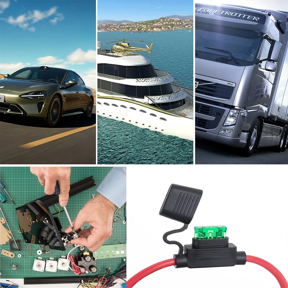 Adaptador de circuito adicional APM, Mini hoja Micro 12V, soporte para caja de fusibles de coche, adaptador ATM de seguro Motri, toma de fusible a prueba de agua, 5 uds.