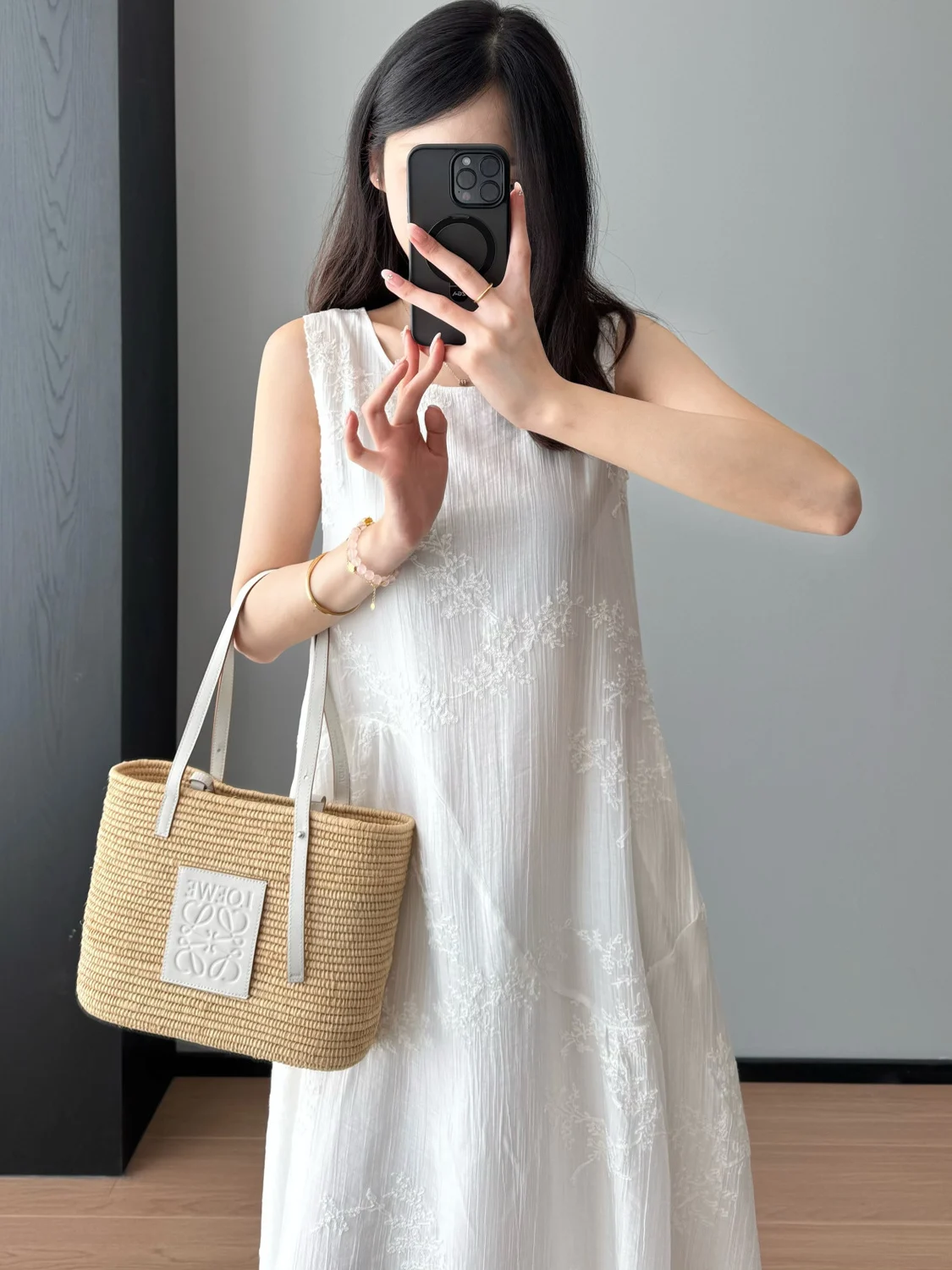 

plus Size 300 Pounds Summer New Elegant Atmosphere Embroidery Vest Dress Women's Sleeveless A-Line Dress Casual Korean Style