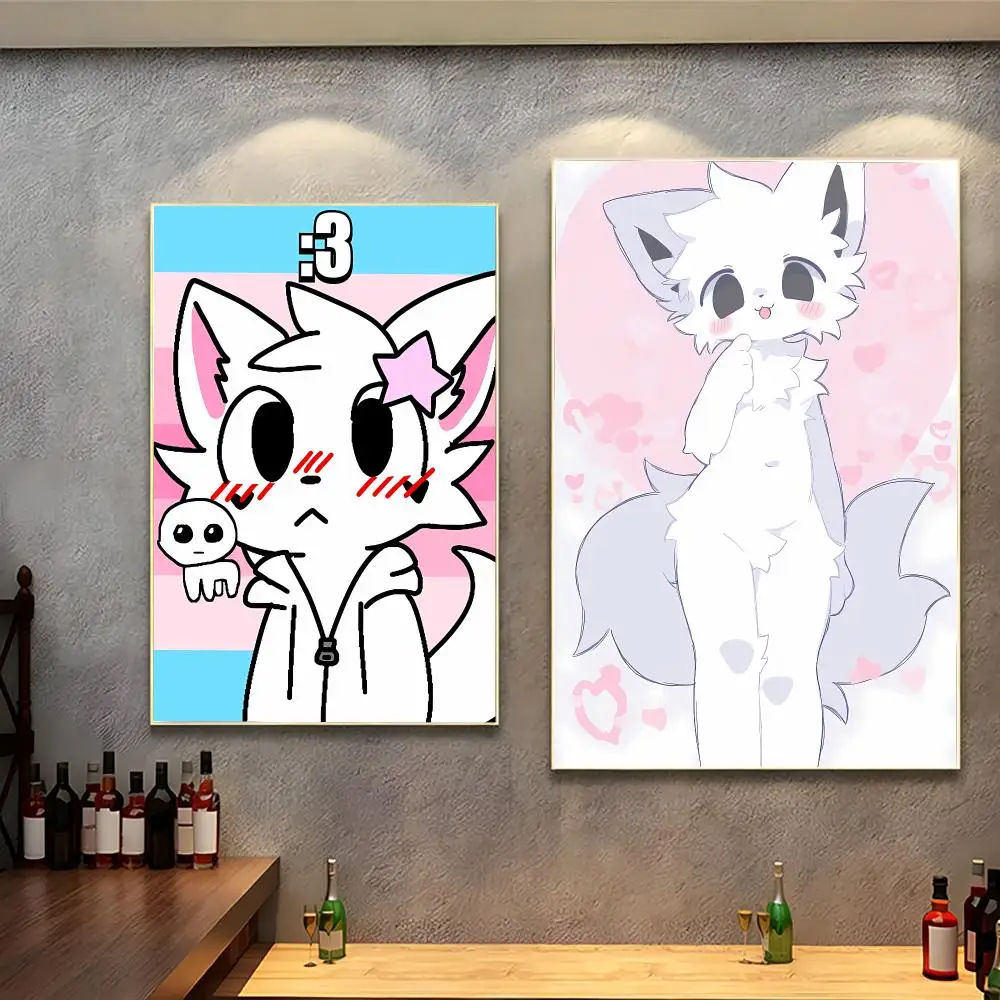 Viral Internet Meme S-Silly Cat Boykisser Poster Modern Indoor Wall Decor & Aesthetic Home Space Design