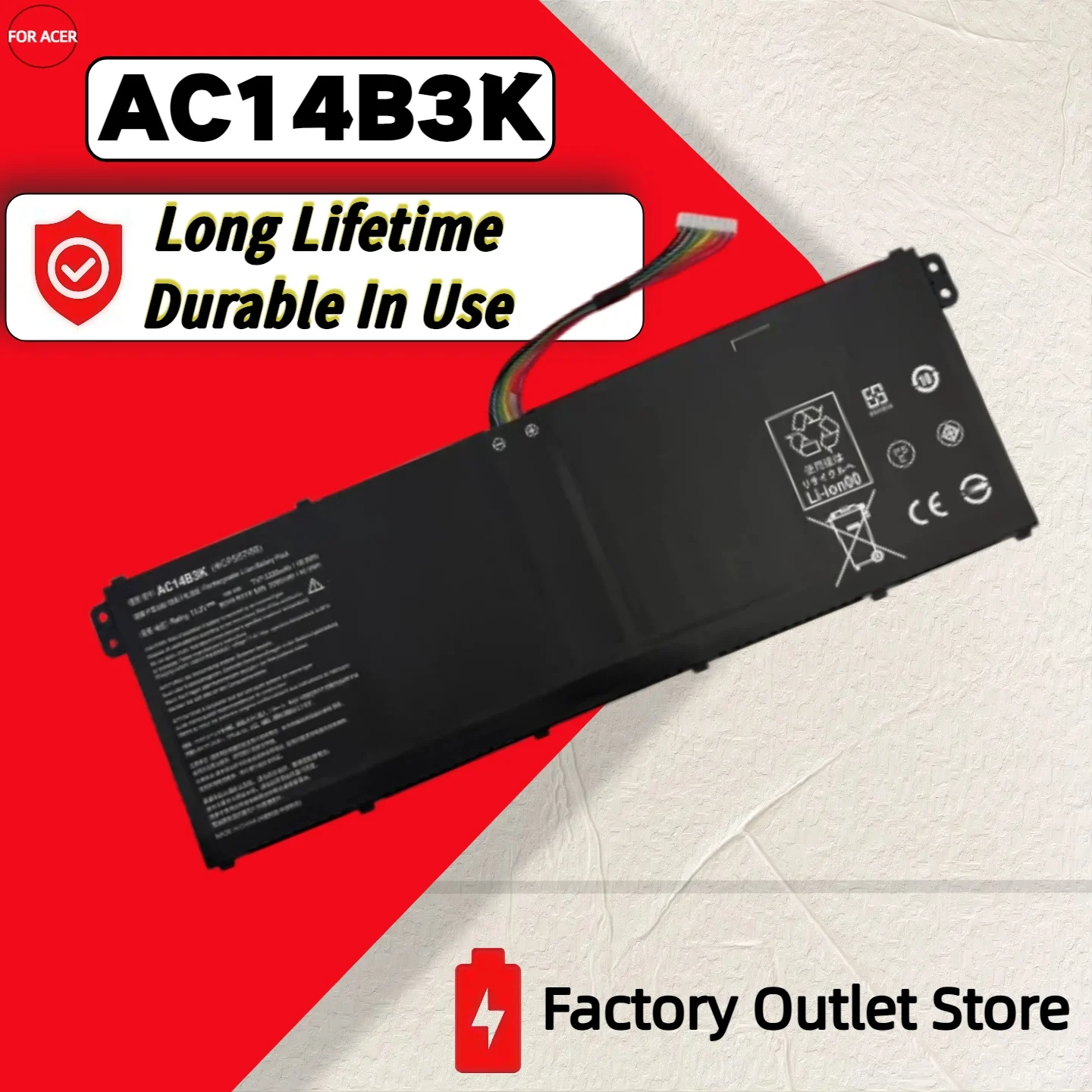 Wholesale And Retail AC14B3K Battery For Acer Aspire Swift 3 Series SF314-31 SF314-51 SF314-52 SF314-52G SF314-54G SF314-55G