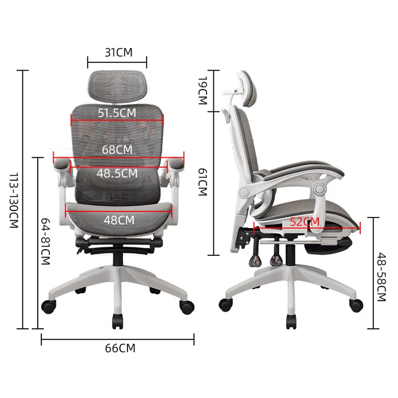 

Computer Chair Gaming 3D Lifting Lumbar Support Chairs Breathable Headrest Footrest Cadeira De Escritório Office Furniture