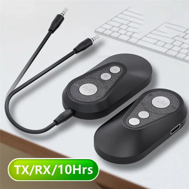 【Superdals】LE Bluetooth Audio Sender Empfänger V5.4 LC3 Hifi Musik Adapter für Kopfhörer TV Bluetooth Lautsprecher 3,5 mm Klinke