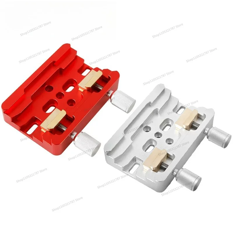 FOR Silver Wide-narrow Dual-use Dovetail Groove Double Slot Double Bolt Fixed Telescope Accessory XY-230724 Red/silver