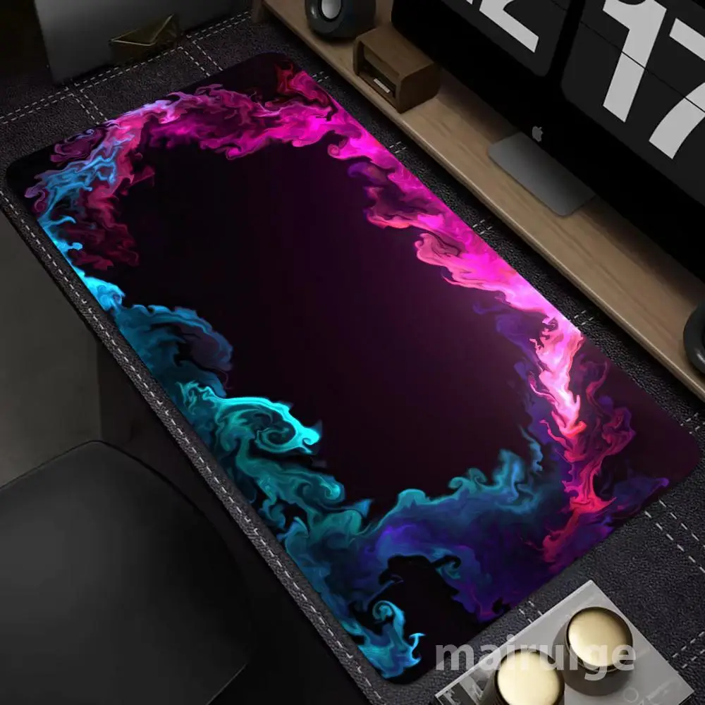 

Абстрактное искусство Крутой коврик для мыши Большой компьютерный офисный игровой настольный коврик XXL Резиновые противоскользящие коврики для клавиатуры с прошитыми краями Длинные настольные коврики