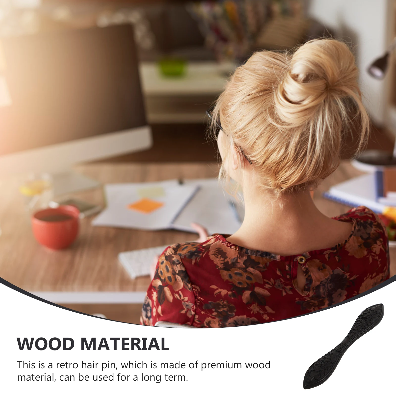 

Sandalwood Pin Wooden Hair Sticks For Women Retro Lightweight Comfortable Office Party Wedding Birthday Gift Hair Decor