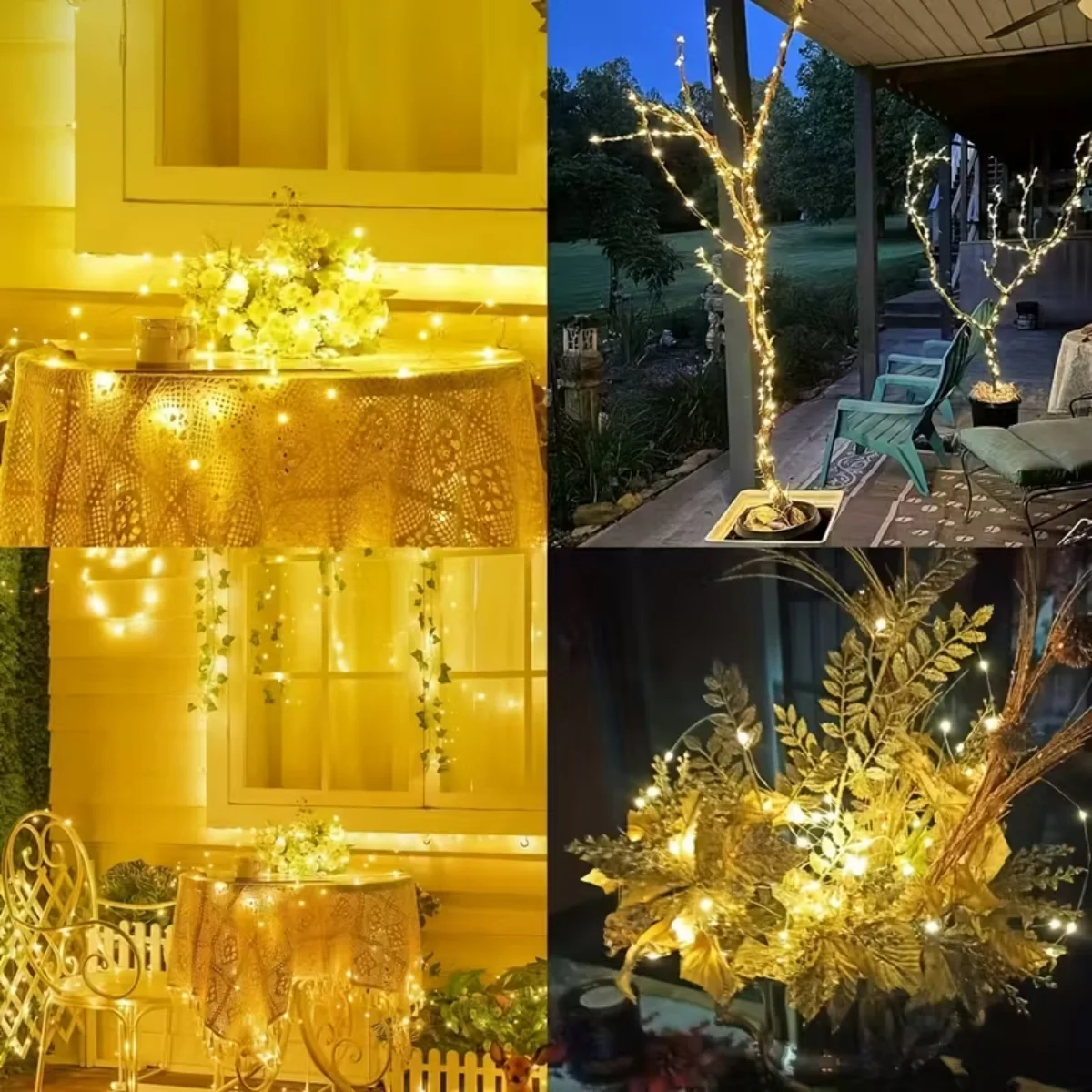 LED Light String, Copper Wire Lights, Waterproof Battery Box, Star Lights, Colored Lights, Flower Garlands, Decorative Lights