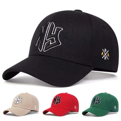 Unisex Ng Letter Side Ar Embroidery Baseball Caps Spring and Autumn Outdoor Adjustable Casual Hats Sunscreen Hat