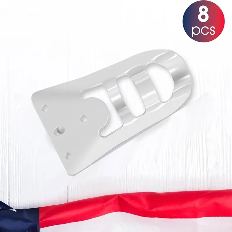 Mini Flags Poles 8 Pcs Flag Pole Holder For Outdoor For Outside House Metal Mounting Bracket Bracket Mount