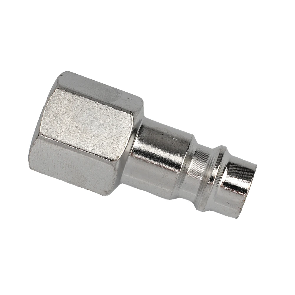 Euro Male Quick Release Fittings Accessories Air Line Compressor Hose Silver With Female 1 4 2pcs High Strength