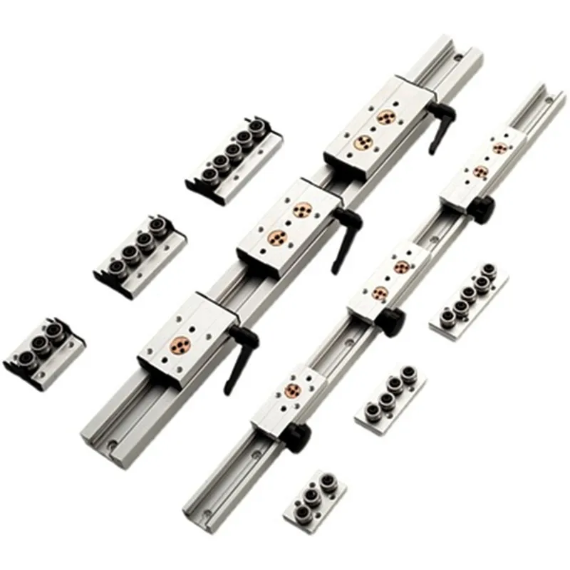 Dual-axis Guide Rail Linear Rail 1pc SGR20 100mm-500mm+high Speed Guider Locking Slider SGB20 With Lock