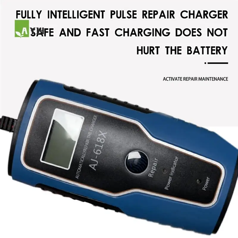 

AY14 -12V Fully Automatic Smart Charger 6A High Power Portable Car Motorcycle Battery Charger For Battery Charging Durable US Pl