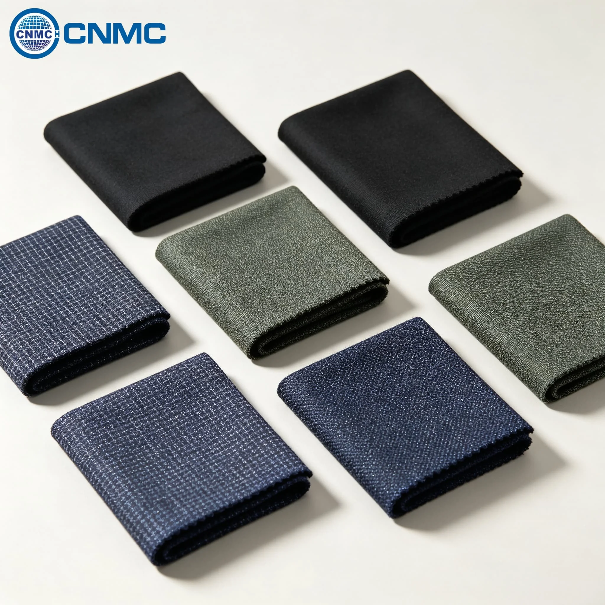 Blue‑Black 100% Merino Wool Suit Fabric, Anti‑Static Material For Men's Suits And Separates, For Male Business