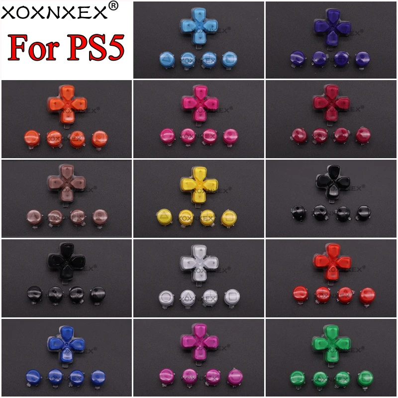 D-pad Move Action Dpad Key ABXY X Buttons Set Repair Part Replacement for Sony PS5 Controller Gamepad