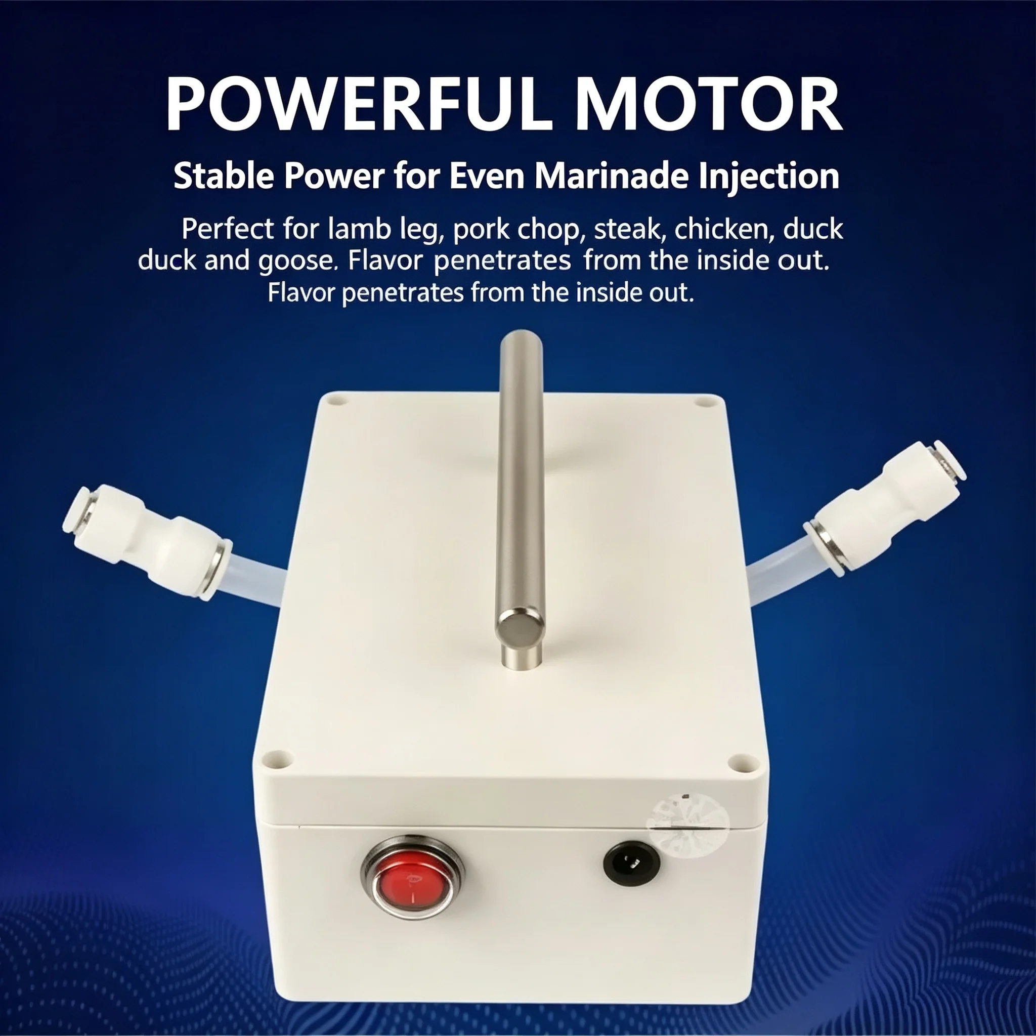 Electric Meat Saline Pickling Machine, Commercial Marinade Injection Gun for Beef & Mutton