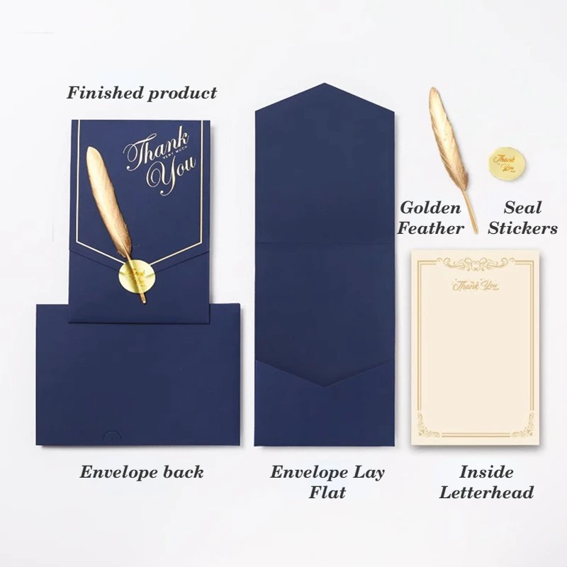 10PCS Thanksgiving High-end Simple Greeting Card Premium Sense Creative Business Meeting Birthday Greeting Card Invitation