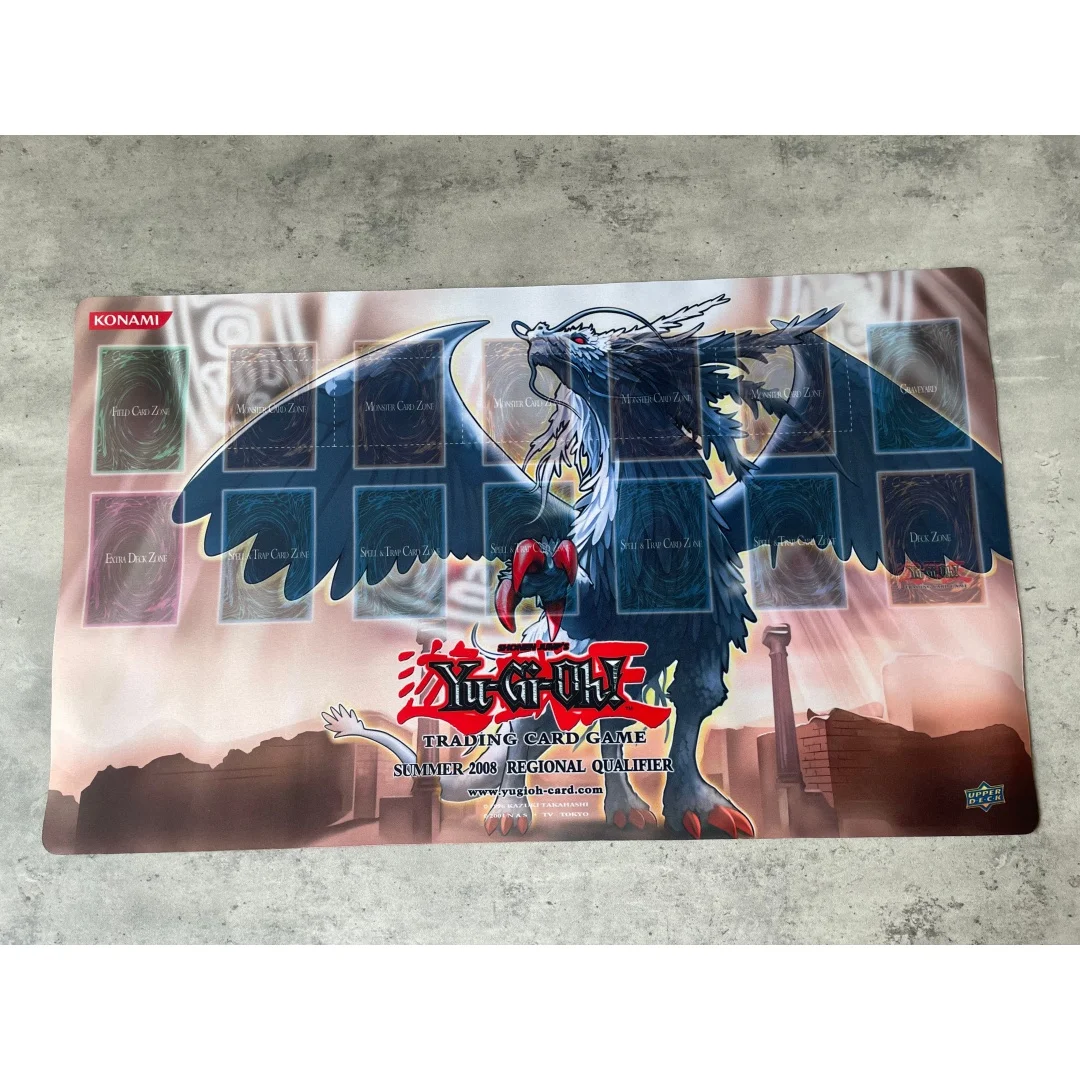 600x350mm Yu-Gi-Oh! Judgment Dragon Trading Card Playmat YGO 1.5mmNoSeamEdge Single Player Battle Rubber Board Game Card Mat