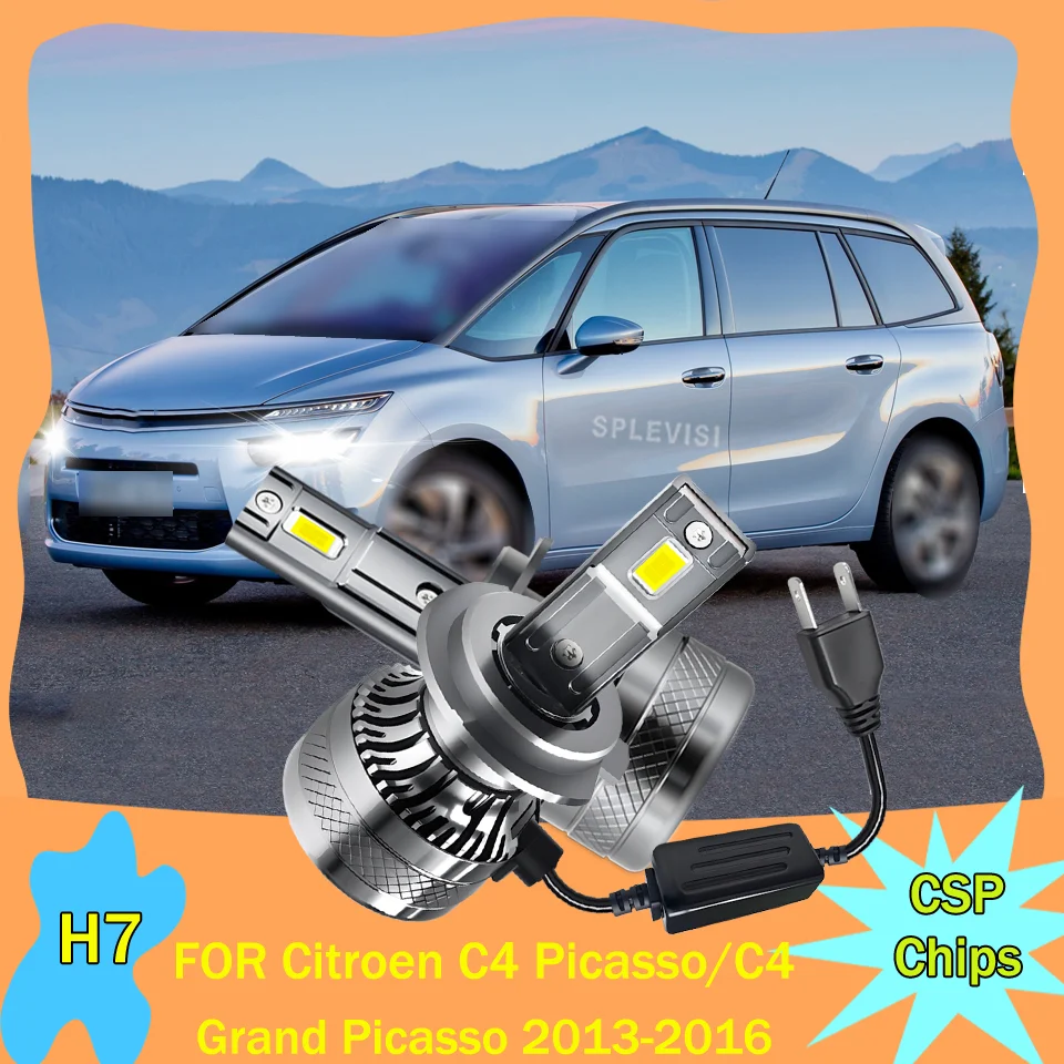 

2pcs H7 LED Headlight for Car CANBUS Ready High-Efficiency 6000K For Citroen C4 Picasso / C4 Grand Picasso 2013 2014 2015 2016