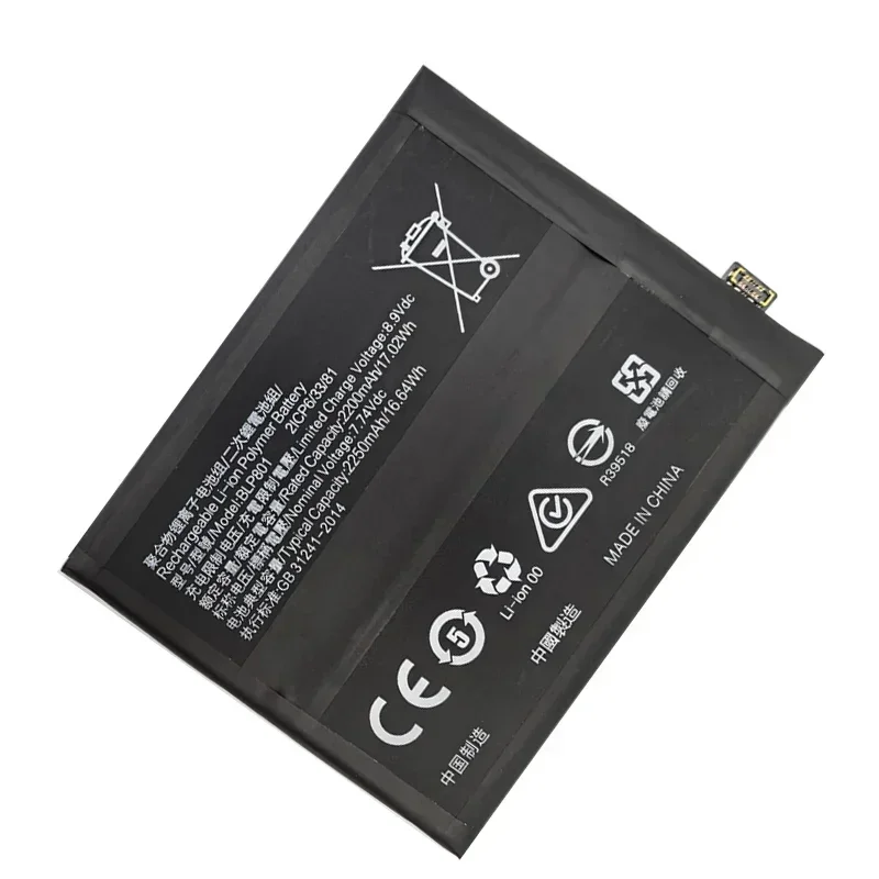 1 + bateria original blp801 para oneplus 8t 9r one plus 9r 8t, bateria de substituição de 4500mah, alta qualidade, envio rápido, 2025