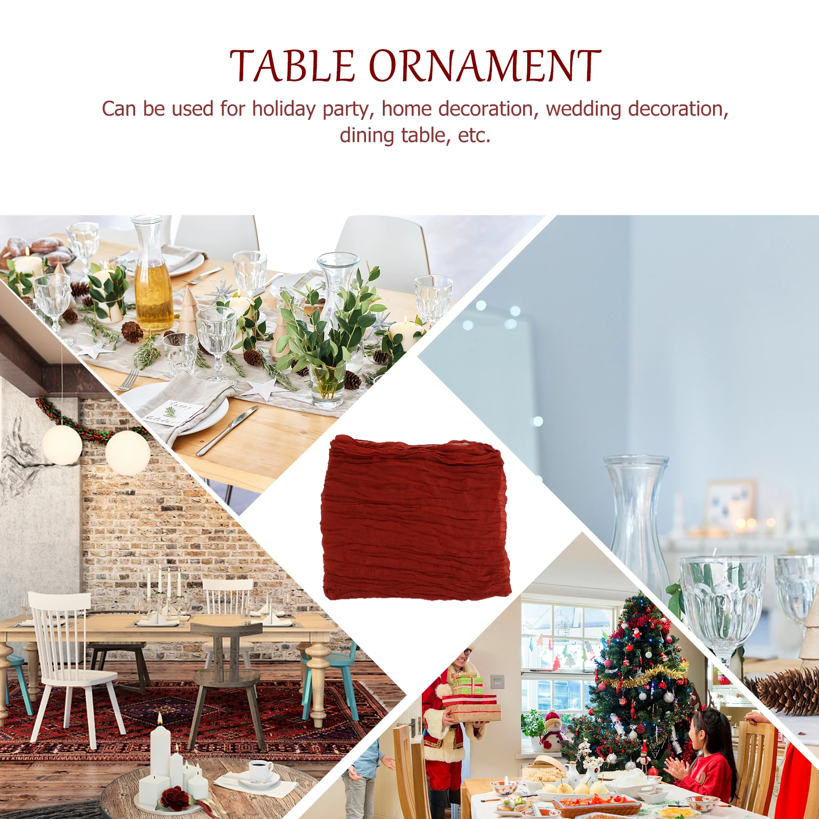 

Table Runner Vintage Gauze Cloth Rustic Wedding Dining Room Buffet Table Romantic Bridal Rustic Runner Gauze