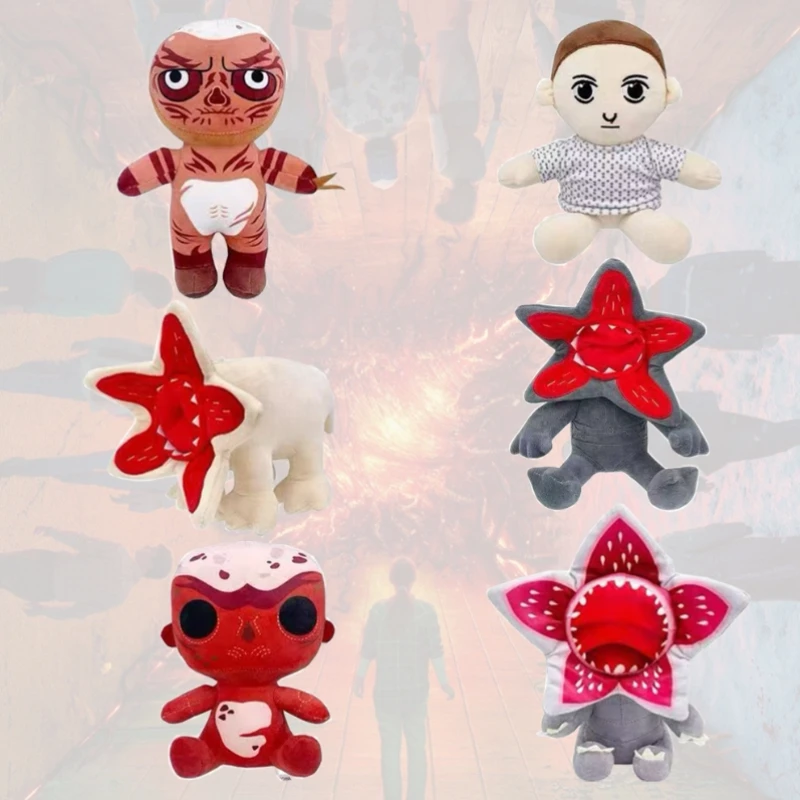 

Плюшевые игрушки с персонажами популярных мультфильмов 2026 года: милые куклы Элевин и Демогоргон, мягкие игрушки для детей, подарки на день рождения