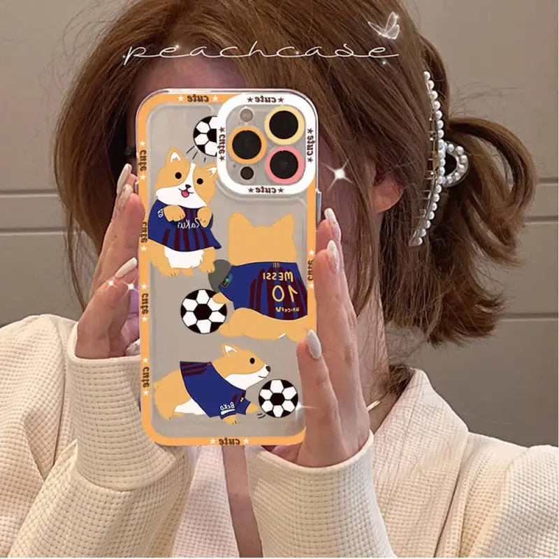 Cute Corgi Phone Case for iPhone 11 12 13 Mini Pro Max 14 Pro Max Case shell