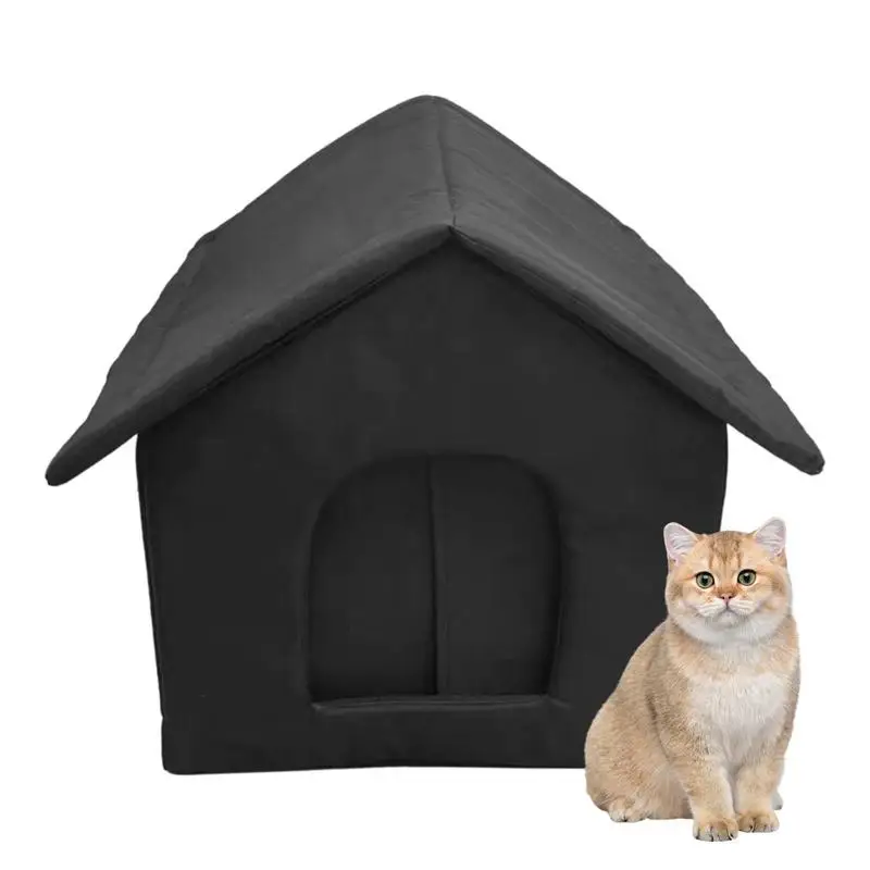 

Feral Cat Shelter Waterproof semi enclosed Pet House Dog warm Kennel Thickened Cat Nest Tent Outdoor pet winter supplies