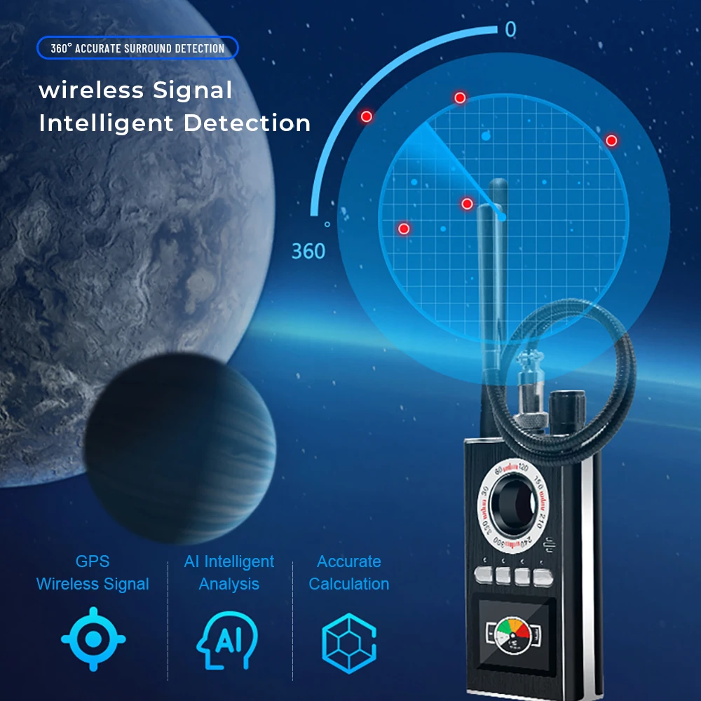 K88 Anti Candid Camera Detector LED Display Hunter's Signal GPS Bug Mini Camera Signal Lens Detect Finder Wireless Gadgets K18